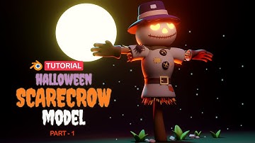 Blender Scarecrow Tutorial – Stylized Halloween Art (Part-1)