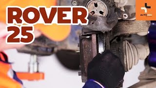 Ako vymeniť Doštičky na ROVER 25 (RF) - video sprievodca