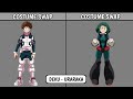 My hero academia characters costume swap  playnetcity