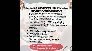 Medicare Coverage for Portable Oxygen Concentrators: What You Need to Know