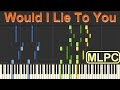 David Guetta, Cedric Gervais & Chris Willis - Would I Lie To You I Piano Tutorial by MLPC