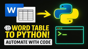 Learn how to extract data from tables in Microsoft Word using Python