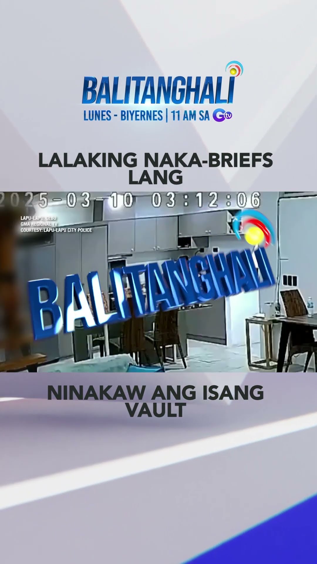 Kawatan na naka-briefs lang, tinangay ang vault #shorts | Balitanghali