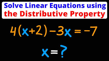 Solve Linear Equation by Using the Distributive Property | Combine Like Terms | Eat Pi