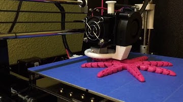 Boring time lapse of cute mini octopus 3D printed on Anet A8 in pink PLA
