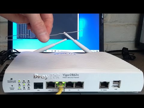 How to factory reset a Draytek Vigor 2862n router