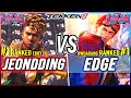 T8 🔥 JeonDDing (#1 Ranked Eddy) vs Edge (#1 Ranked Hwoarang) 🔥 Tekken 8 High Level Gameplay