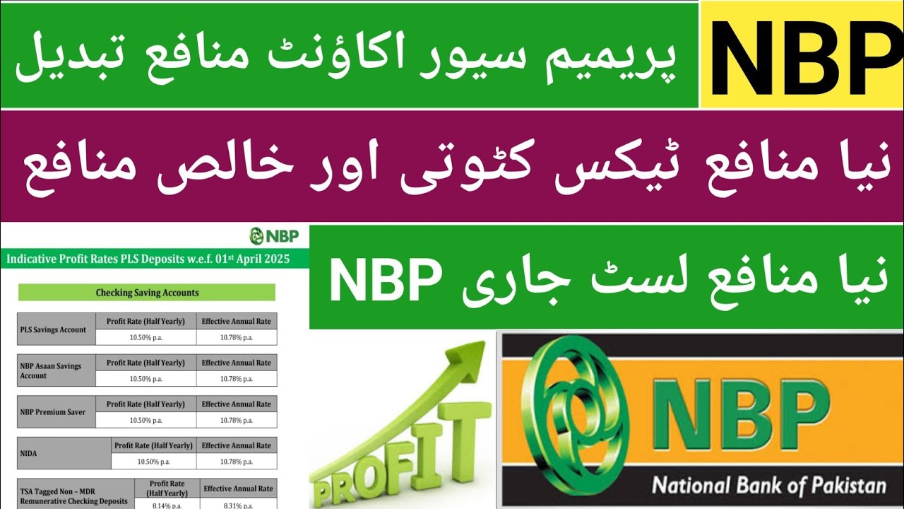 Npc Profit Rates NBP Premium Saver Account Profit rate revised| NBP Saving Account ...