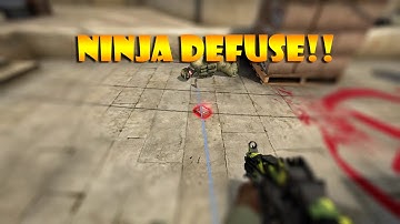 CS:GO 10 SEC 1v5 NINJA DEFUSE!!