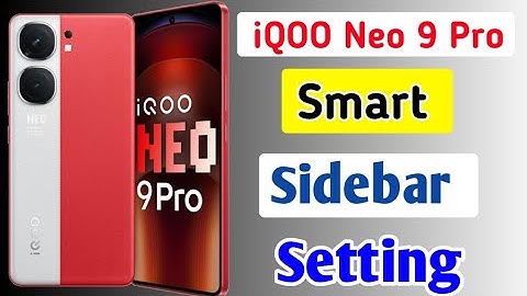 IQOO Neo 9 Pro Phone me smart sidebar kaise chalu kare/How to enable sidebar setting in iqoo neo 9 p