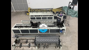 Automatic chain Link Fence machine With Compact Roll Packing Machine.