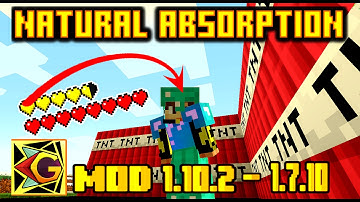 Natural Absorption| ¡Recibe Daño Como Es Debido! | Para 1.10.2 – 1.7.10 | Mod Review En Español