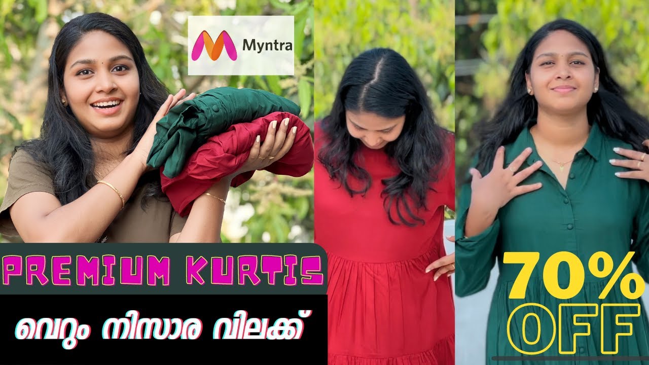New Myntra Kurti Haul Malayalam Kurti Haul Malayalam Latest YouTube