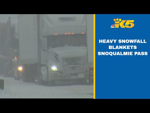 Heavy snowfall on