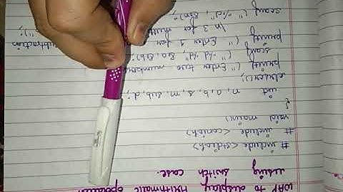 Arithmetic operation using switch c language