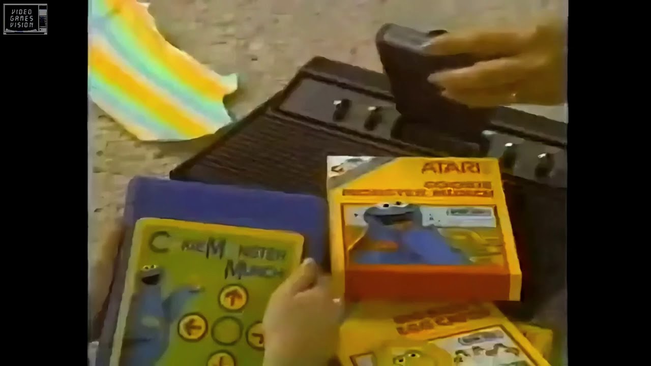 𝗖𝗼𝗼𝗸𝗶𝗲 𝗠𝗼𝗻𝘀𝘁𝗲𝗿 𝗠𝘂𝗻𝗰𝗵 / 𝗦𝗲𝘀𝗮𝗺𝗲 𝗦𝘁𝗿𝗲𝗲𝘁  (Atari 2600, USA, 1983) |Commercial/Advert]