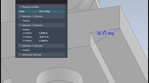 Inventor - Measure 3 Point Angles with the Measure Tool