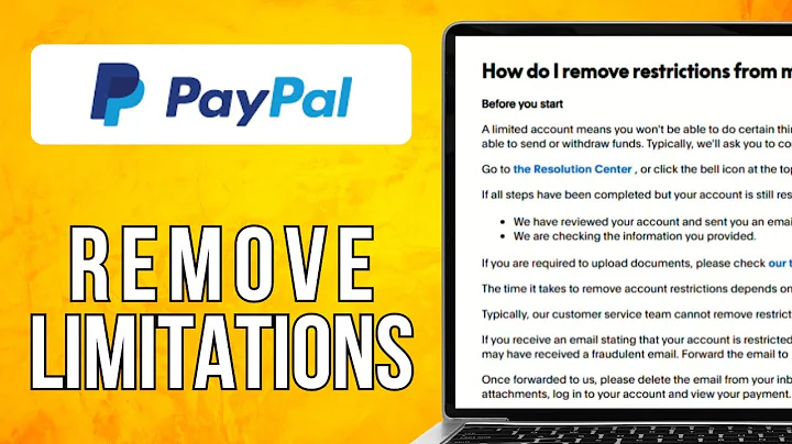 How To Remove Limitations From Paypal Account (2025) Easy Method