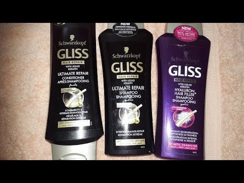 Schwarzkopf GLISS Hair Repair with liquid keratin shampoo and conditoner  honest review - YouTube