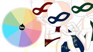 VILLIAN ENEMIES 💢 | Spin the Wheel OC Challenge | Superhuman Edition 🦹 | [Gacha Club]