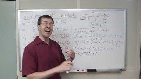 Uncertainty example: Combining several steps using dominant error