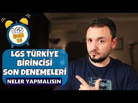 LGS Türkiye Birincisinin SON DENEMELERİ Nasıldı? Galatasaray Lisesi Nasıl Kazanılır?