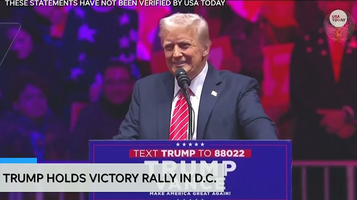 Full Trump speech at victory rally before 2025 inauguration thanks supporters, previews presidency