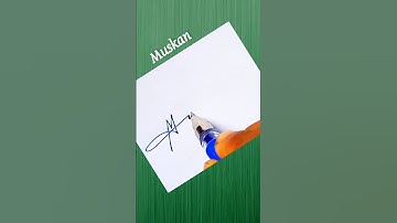 Muskan Name Signature Request Done ✅ #brollart #muskan