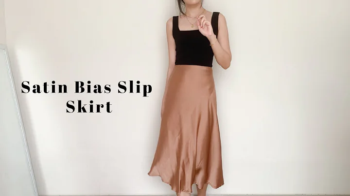 Satin Bias Slip Skirt // DIY // Sewing Tutorial // ENG - Bahasa Indonesia