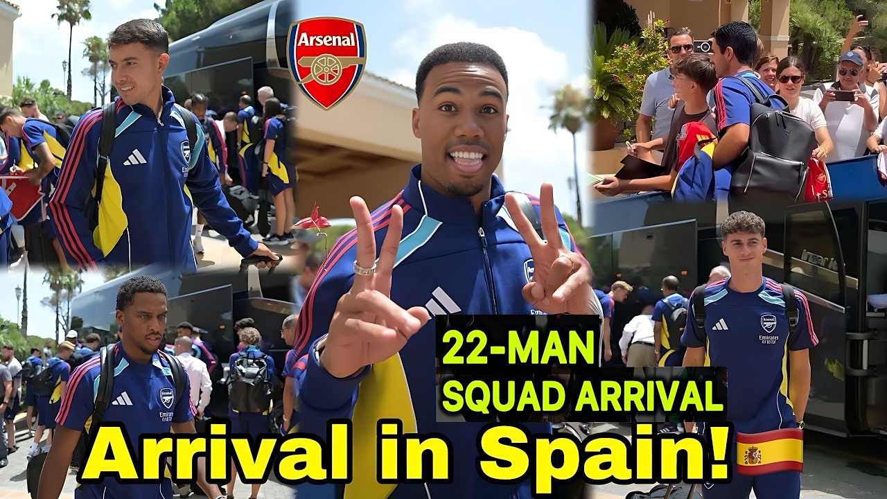 Arsenal 22-Man Squad Arrived in Spain Ahead of Atlético Madrid Champions League Semi - Final