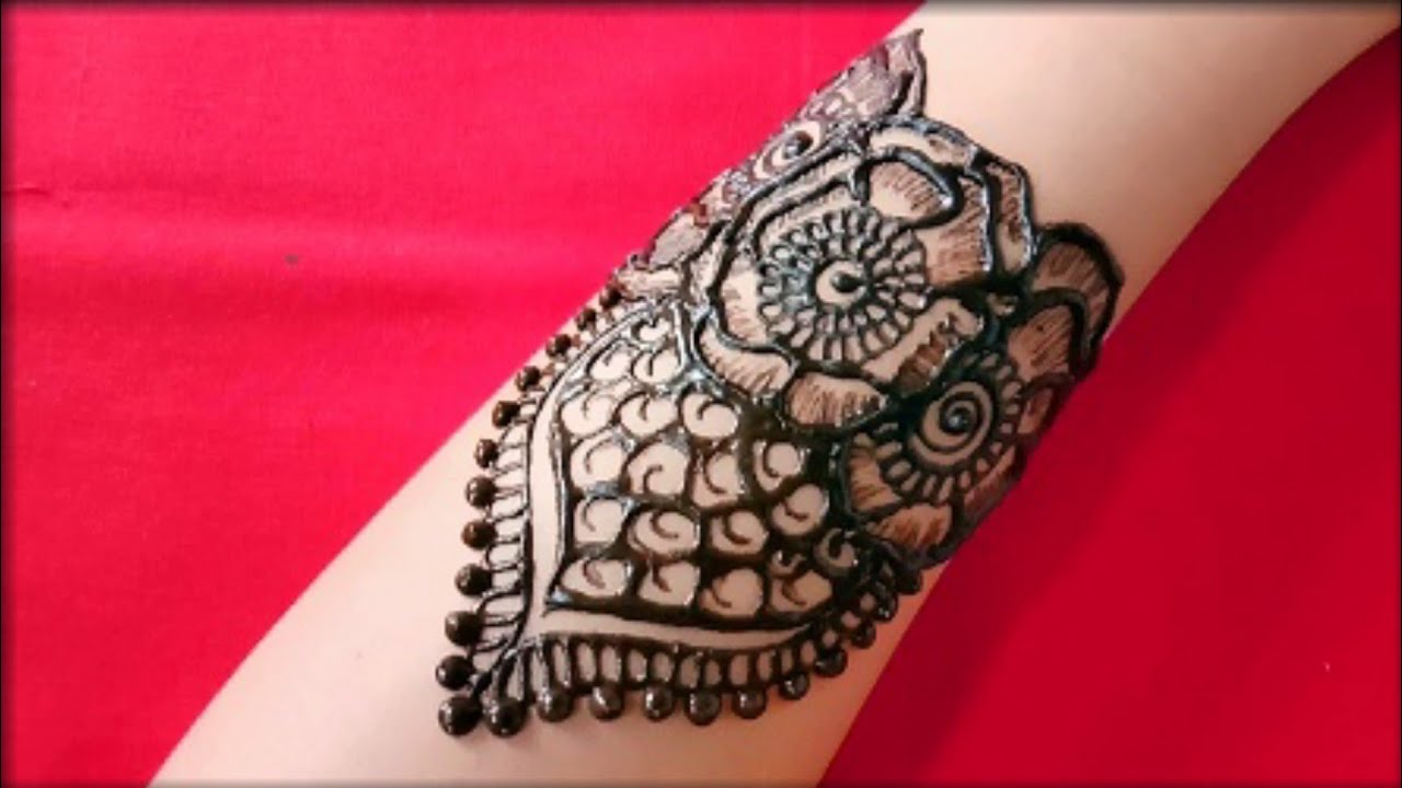 Beautiful back hand rose flower mehndi design 2022 Latest bridal