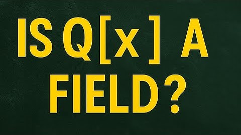 Is Q[x] a Field? | TRB Maths Shortcut You Must Know!"