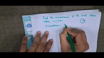 Find the circumference of a circle whose radius is 3.5 cm