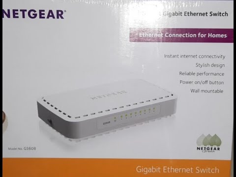 Netgear GS608 8 port gigabit Ethernet Switch. #netgearswitch #jigarsathvara