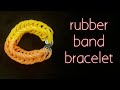 How to make simple loom band bracelet| rainbow loom bands design
