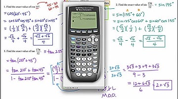 MathCamp321: Sum and Difference Trig Identities
