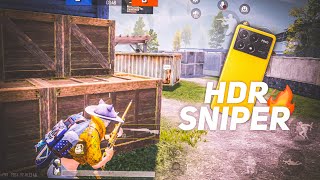 POCO X6 PRO 5g BGMI TEST HDR EXTREME TDM SNIPER GAMEPLAY💥