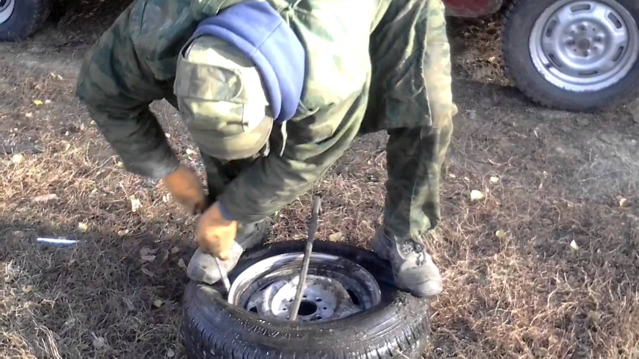 Как разбортировать колесо автомобиля в домашних условиях своими руками Как разбортировать колесо автомобиля в домашних условиях своими руками