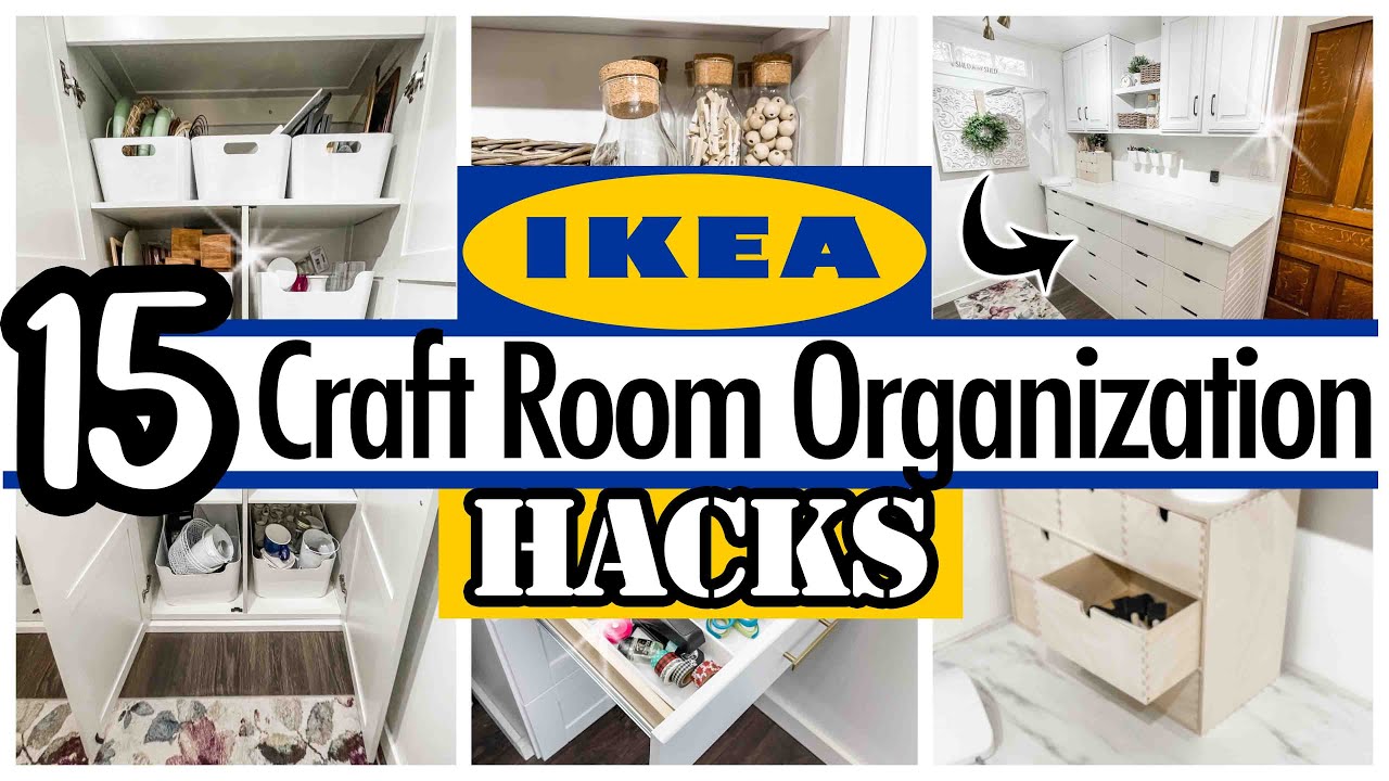 15 Craft Room Organization Ideas - Best Craft Room Storage Ideas If You're  on a Budget