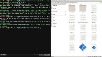 14 C Programming Application ICON Cross Compiling for Windows On Linux