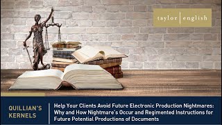 Litigation Fundamentals | Help Your Clients Avoid Future Electronic Production Nightmares