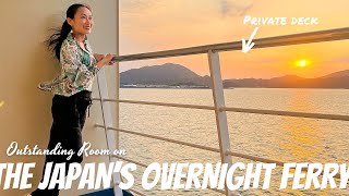 Japan&#39;s MOST EXPENSIVE room OVERNIGHT FERRY 🚢 Brilliant 12HRS Experience with HANKYU FERRY