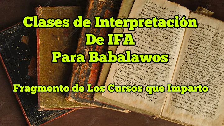 Clases de Interpretacin de IFA Para Babalawos. Babalawos. Fragmento de Los Cursos que Imparto.Orula