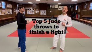 These are my top five throws to finish a fight. No street clothes required.