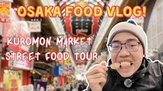 Kuromon Market Seafood Mukbang in Osaka, Japan! 🍣🍡🇯🇵