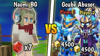 Naomi BG Vs 2 Gcube Abuser!! 🔥🔥 [Blockman Go Bedwars]