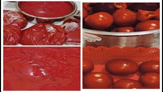 تجهيز صلصة الطماطم وتخزينها في الفريزر  ?Prepare tomato sauce and store it in the freezer