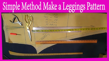 How to draft Leggings patterns | simple method make leggings pattern