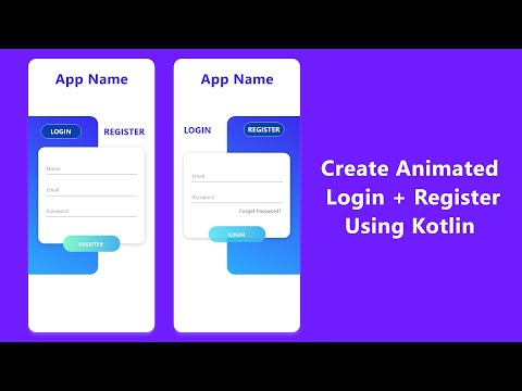 Modern Login UI Android Studio - Kotlin