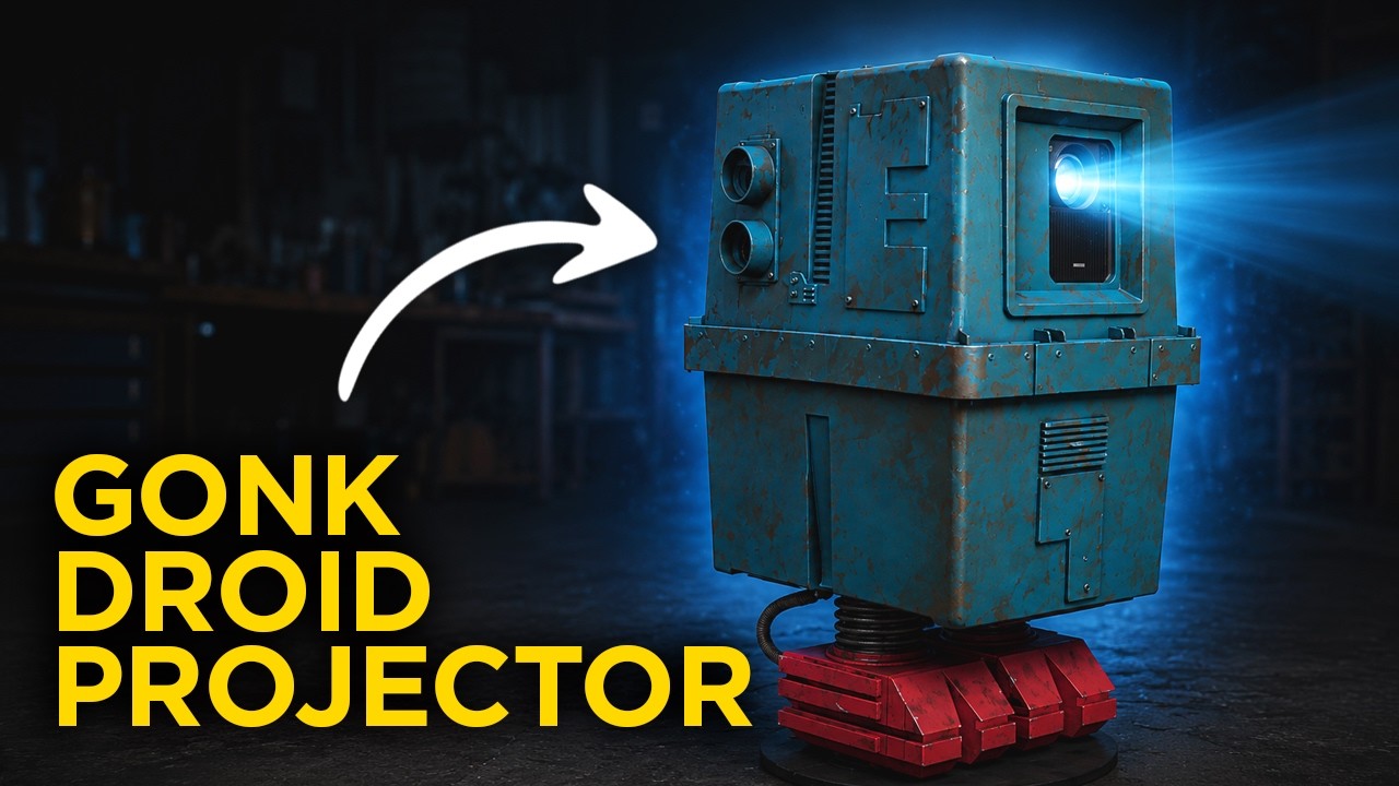 I Made a Functional Gonk Droid Projector